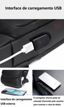 Mochila Anti-Furto com Senha USB Slim Bag
