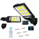 Kit de Refletores Led Solar 6000 Lumens com Sensor de Movimento