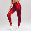 Calças Leggings Sem Costura - 3D gradiente