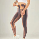 Calças Leggings Sem Costura - 3D gradiente